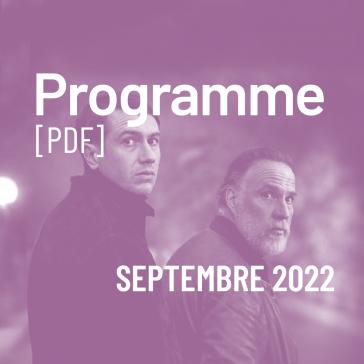 Programme du 24 aout au 19 septembre 2022